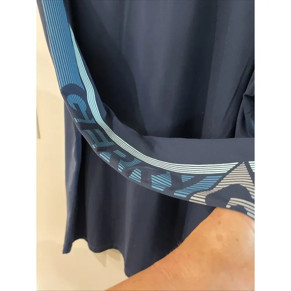 Gerry Mens Blue Long Sleeve Pullover Sun Protection T-SHIRT Rash‎ Guard Size XL